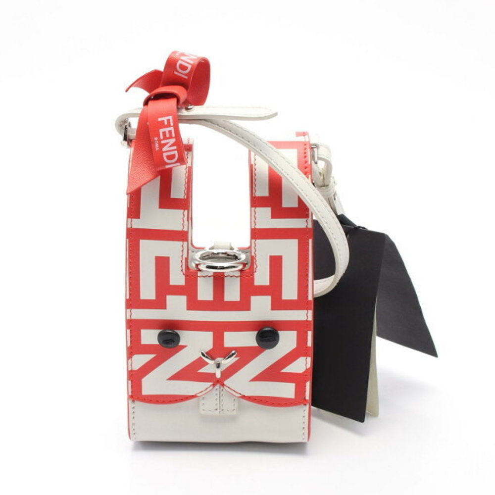 Fendi JACOBS MARC leather BUSTINA red BUNNY white handbag
